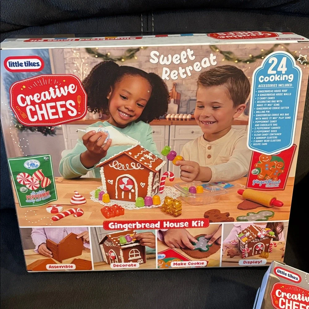 Little Tikes Creative Chefs Gingerbread House Winter Cookies & Smores Kits NEW